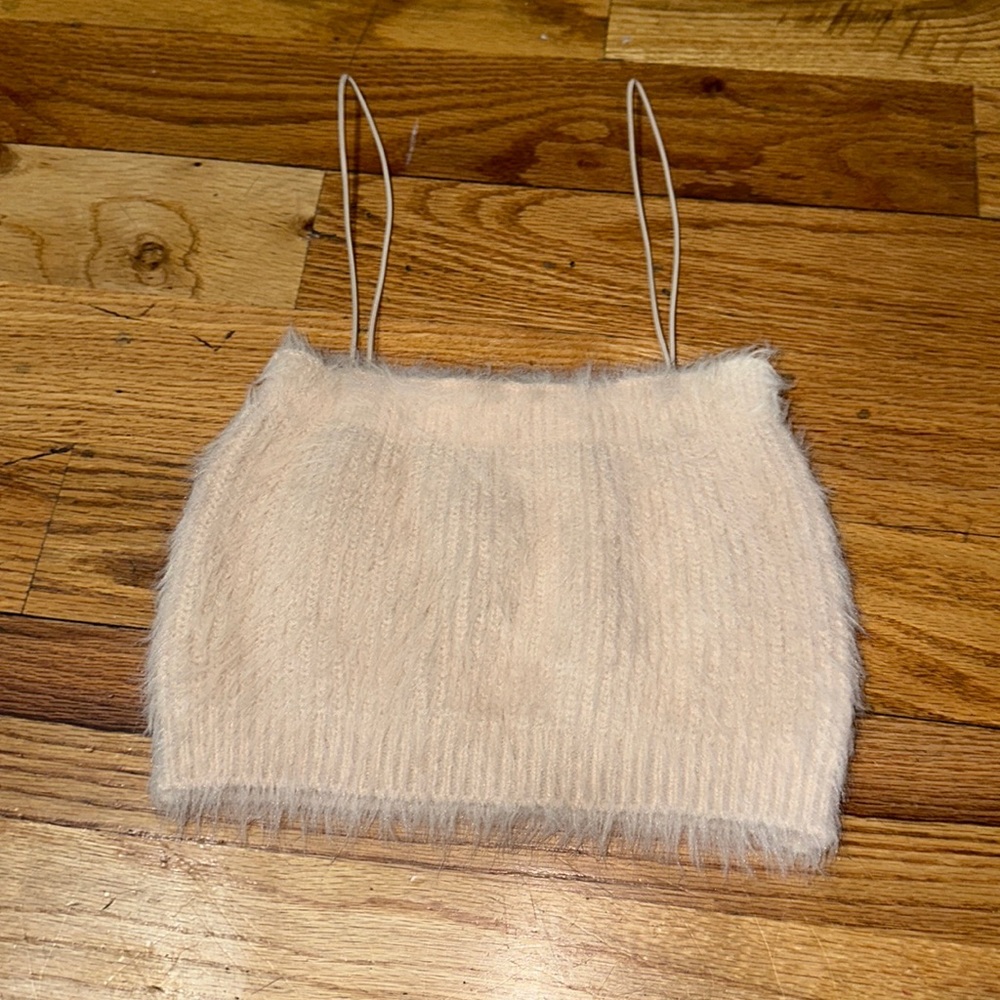 Zara cropped knit tank